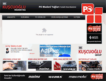 Tablet Screenshot of kuscuoglumadeniyag.com